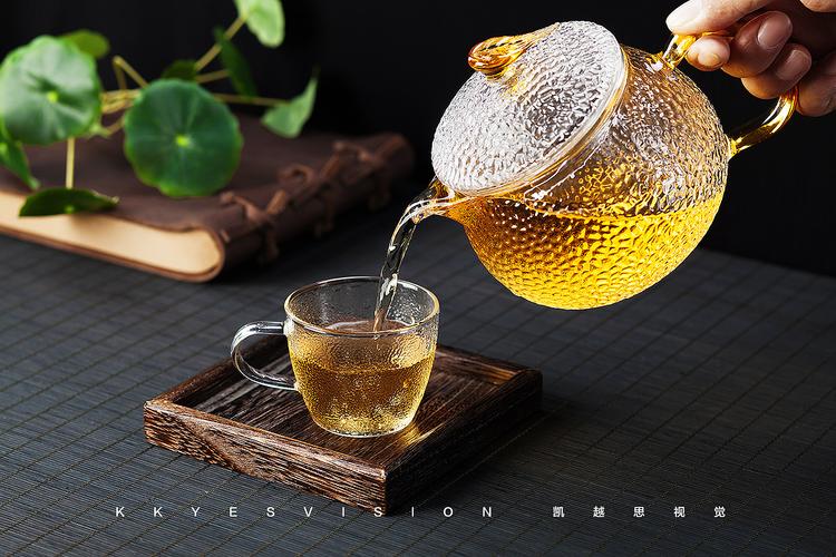 玻璃茶壶 茶杯 龙鳞纹茶具 静物拍摄 南京商业产品摄影